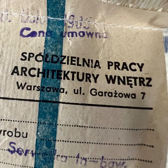 Vintage Mid Century Warsaw‎ Polish Hand Woven Plaid Linen Table Runner - Picture 3 of 7